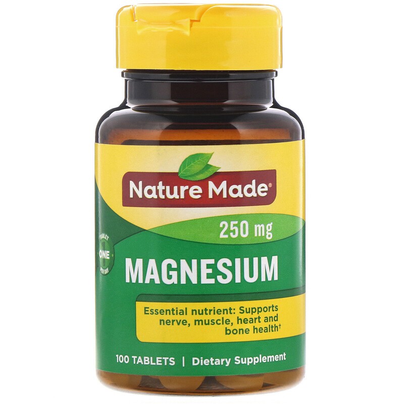 Nature Made, Magnesium, 250 Mg, 100 Tablets | Shopee Malaysia