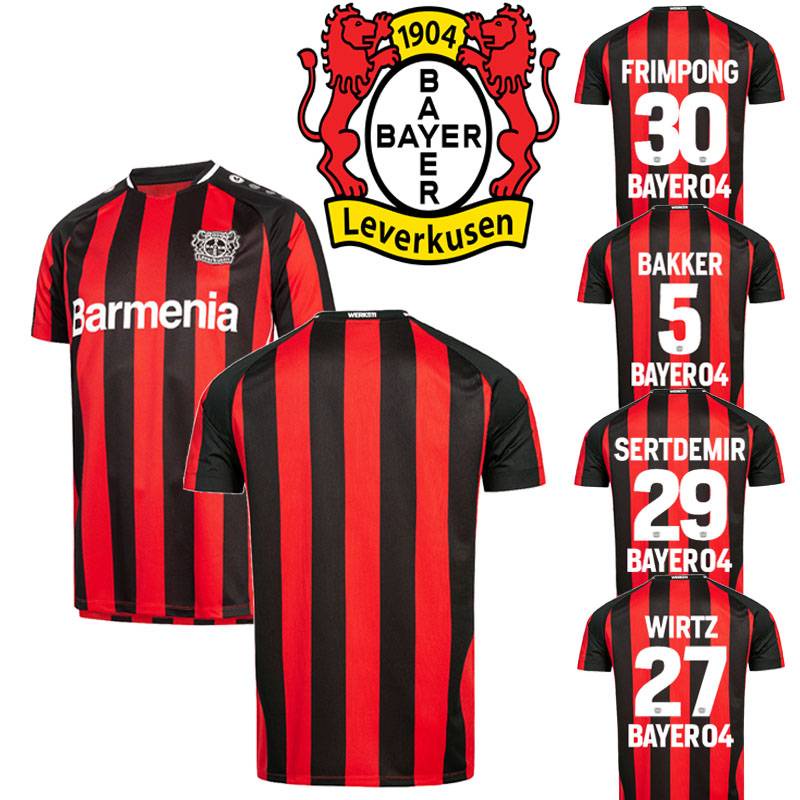 21-22 Bayer Leverkusen F.C. Jersey Tshirt Tops Wirtz Frimpong Sertdemir Bakker Football Jersey Loose Tee Plus size
