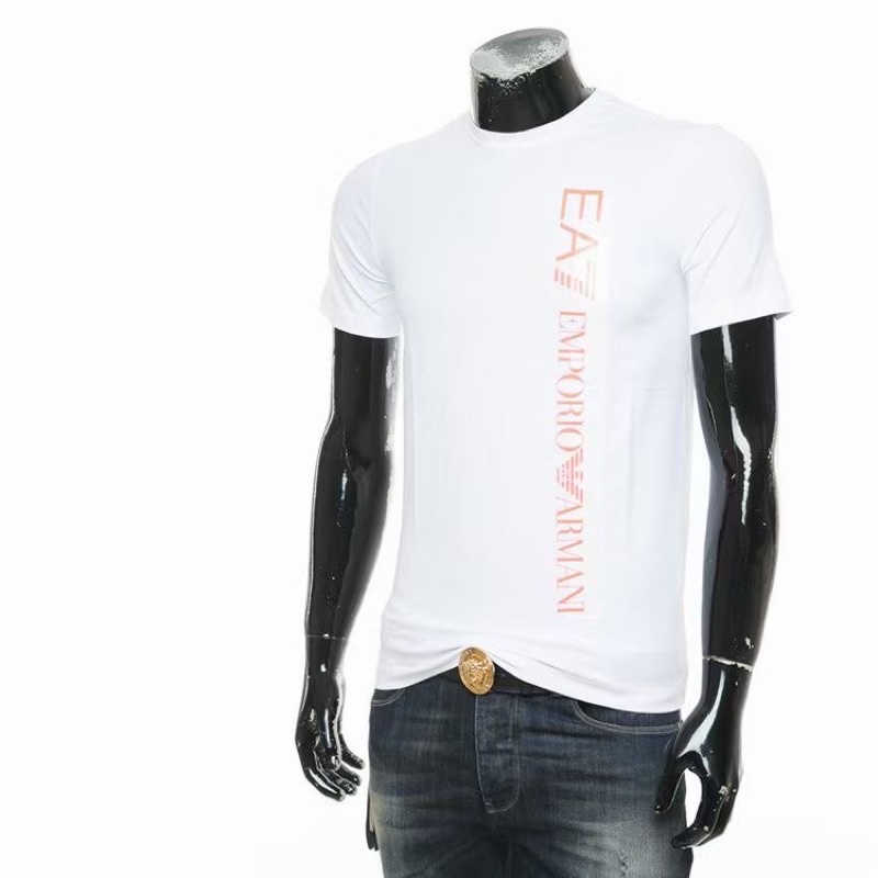 ORIGINAL EA7 Emporio Armani EA Printed Logo Cotton T Shirt Casual 