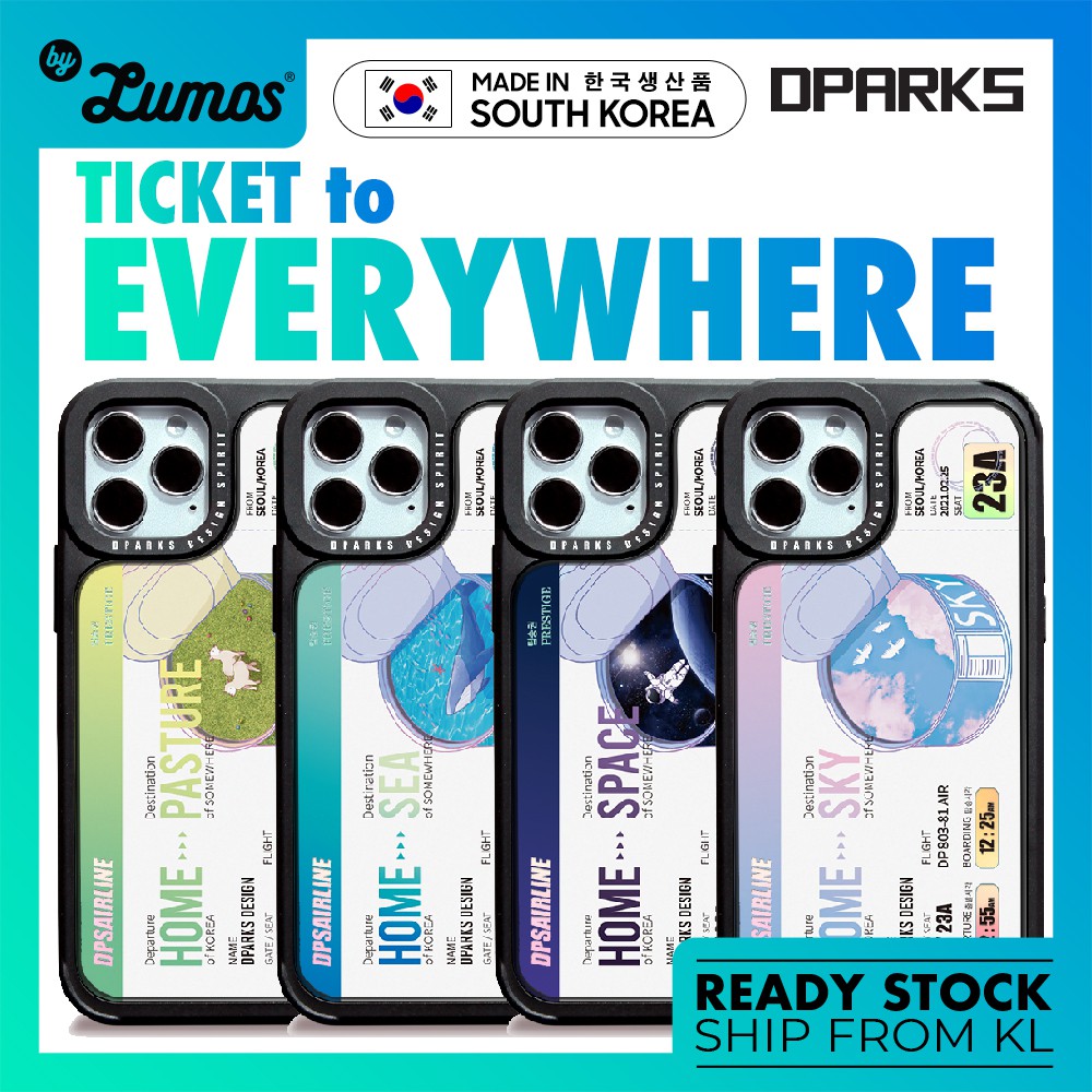 DPARKS Ticket To Everywhere iPhone 13 / 13 Pro/ 13 Pro Max/ 12 Mini/ 12 Pro/12 Pro Max Full Protective Phone Case