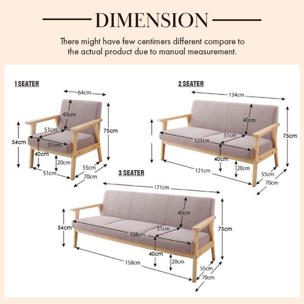 FINSSO: Lauren 382 Solid Wood Frame 1+2+3 Seater Sofa [FREE INSTALLATION]