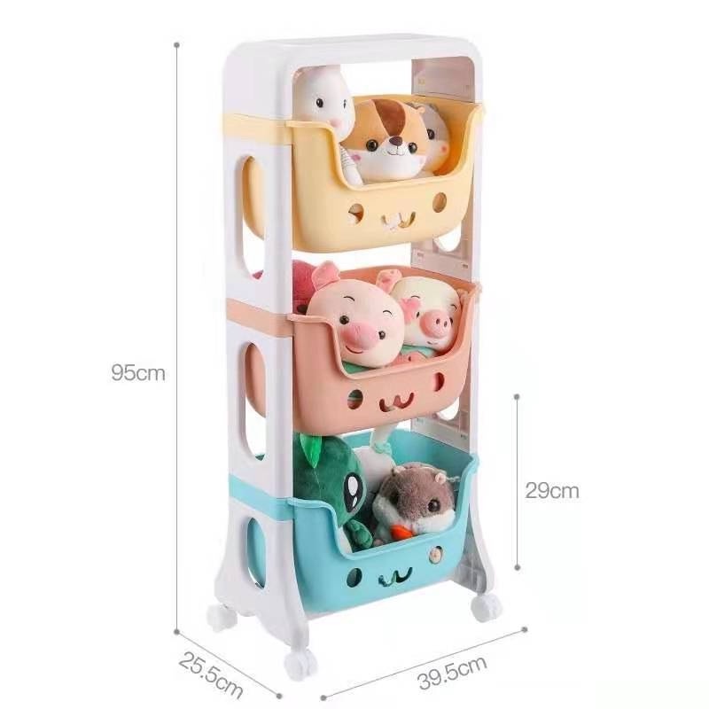 🎁KL STORE✨  Kids Toys Storage Trolley Multi-layer Organizer Storage Cabinet Living Ro