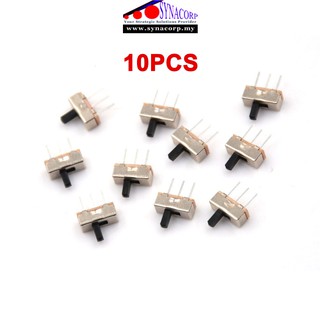 10PCS X Mini Slide Switch SPDT / DPDT 3-Pins 6-Pins