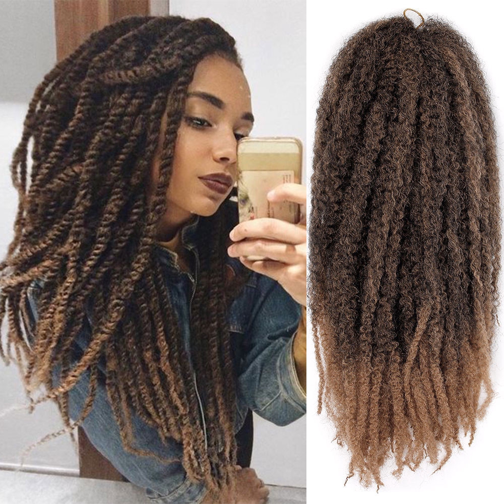 Brazil Women Twist Braids Wigs Extensions Synthetic Hair Natural