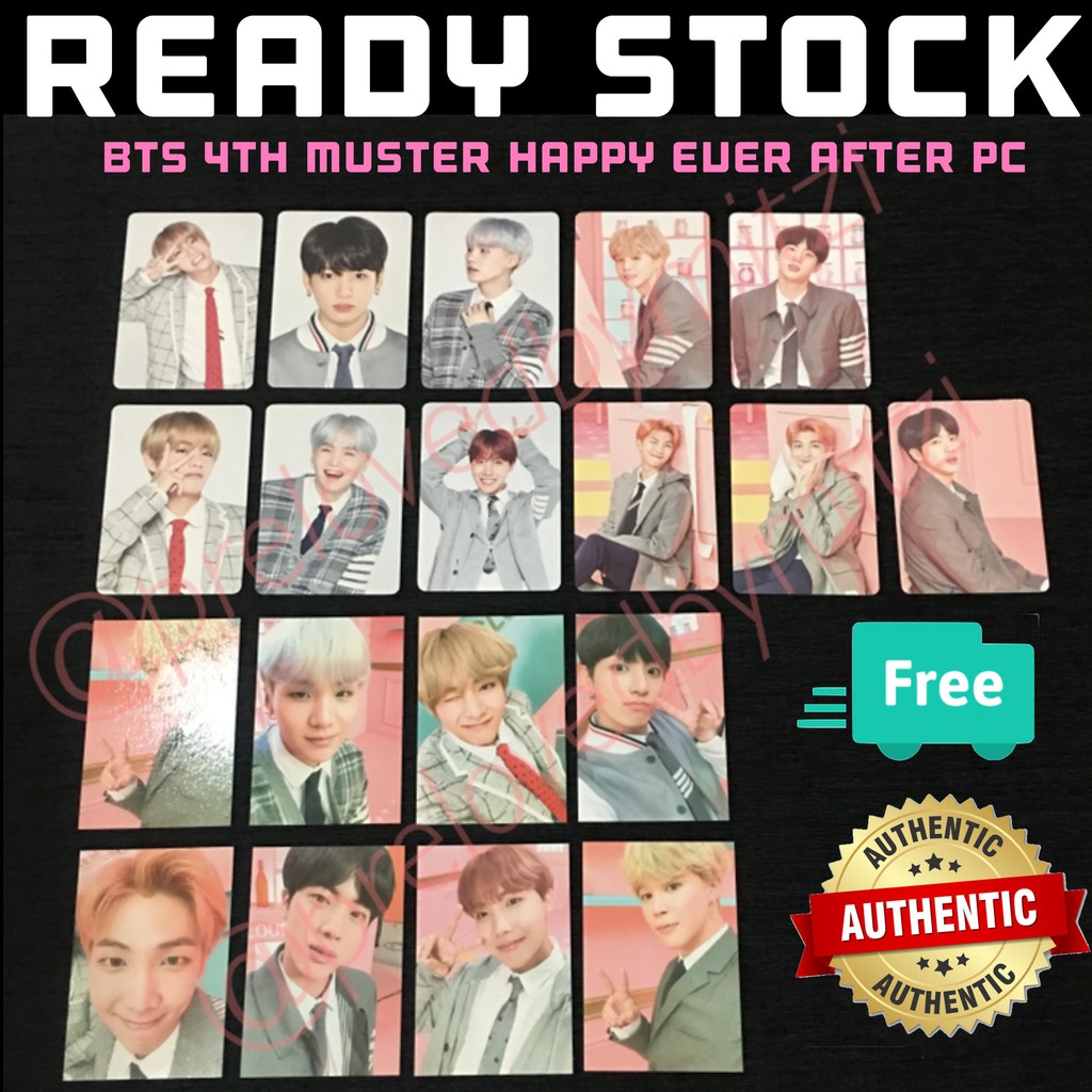 Official Bts 4th Muster Happy Ever After Photocard Pc Shopee Malaysia