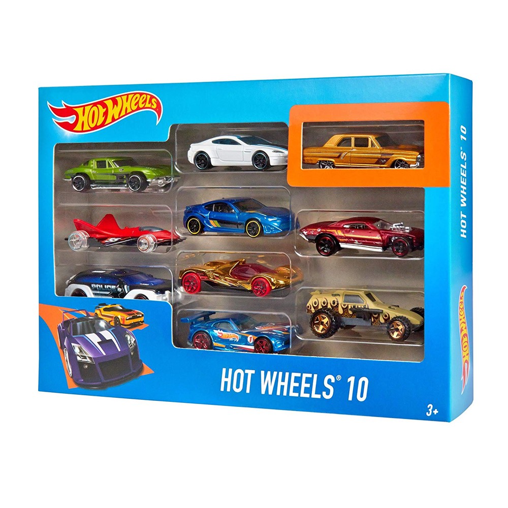 hot wheels 10 car gift pack