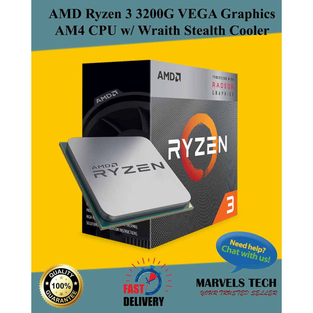 Amd Ryzen 3 30g With Radeon Vega 8 Graphics Processor Malaysia Ryzen Shopee Malaysia