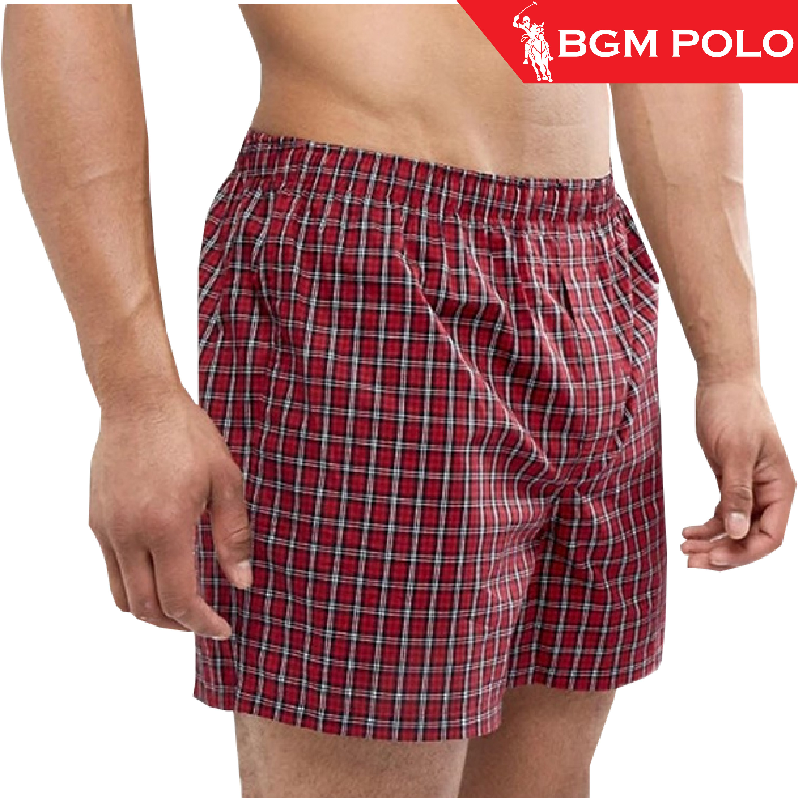 BGM POLO Comfort 3 IN 1 Polyester Men Boxer Underwear Trunk Seluar ...