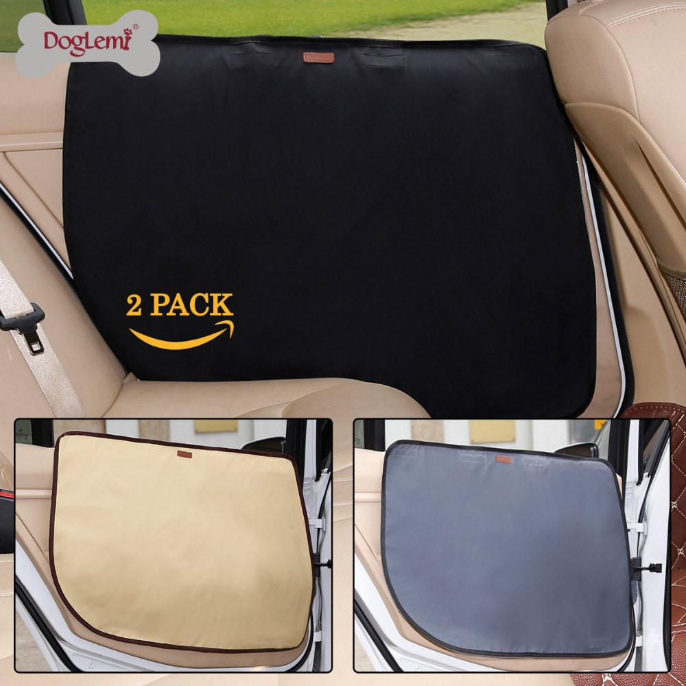 2pcs Travel Window Seat Truck Guard Pet Dog Waterproof Door Cover