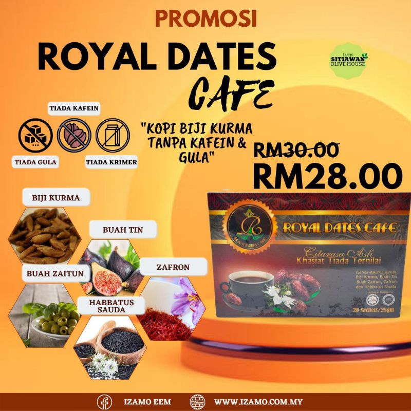 Minuman Royal Date Cafe Shopee Malaysia