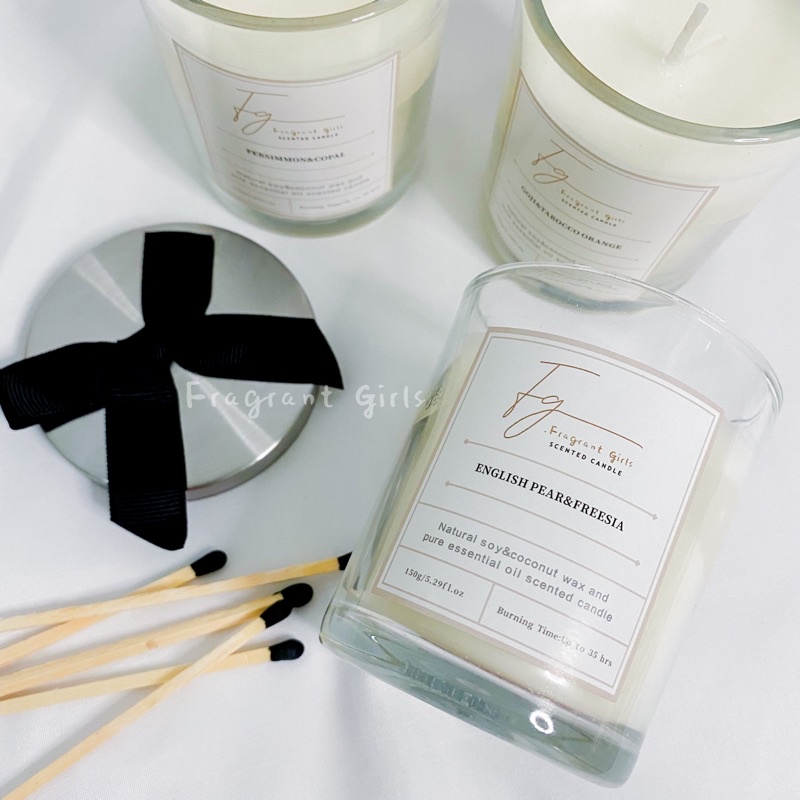 Hand Poured Scented Candle 150G With Soy&Coconut Wax Natural Essential Oil Birthday Gift Christmas Gift 香薰蜡烛