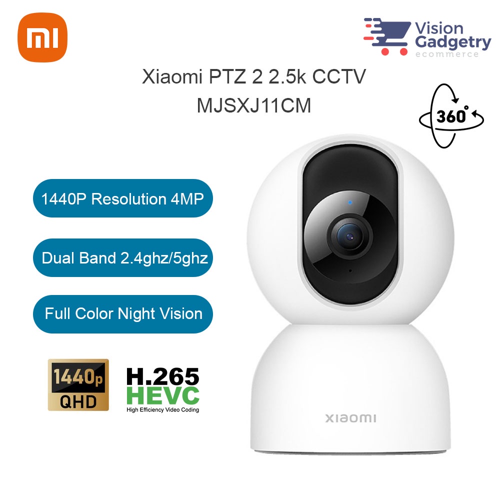 Xiaomi Mi Mijia PTZ 2 2.5k C400 4MP CCTV IP Camera 360° Panorama 1440P ...