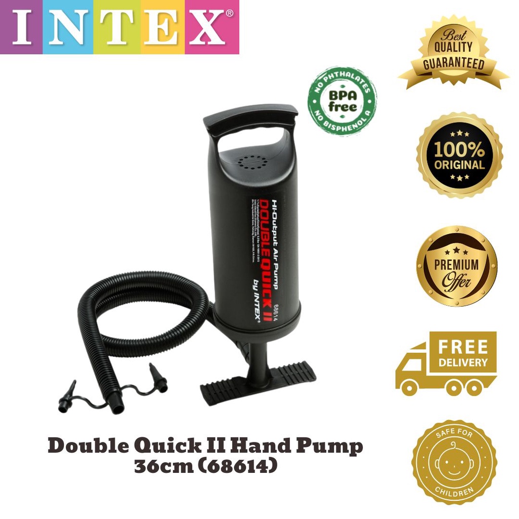 INTEX Double Quick II Hand Pump for inflatable pool, inflatable airbed