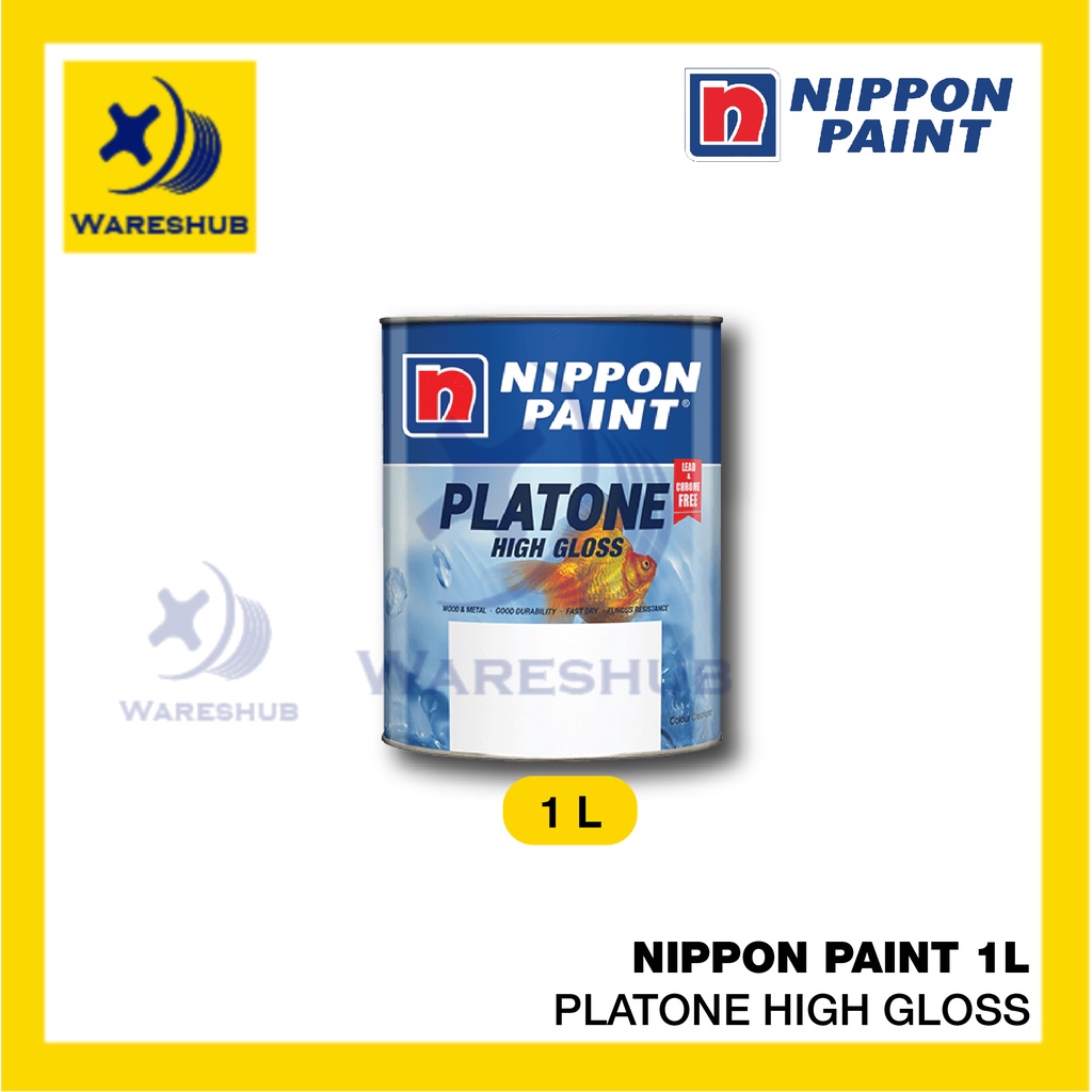 Nippon Paint 1L Platone High Gloss Wood Paint Metal Paint Wood Door ...