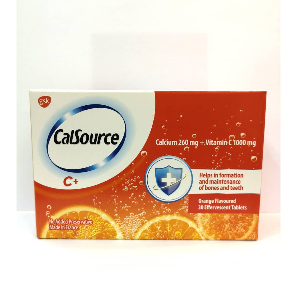 Calsource C Effervescent Tablets Ca C Sandoz Orange Flavoured Shopee Malaysia