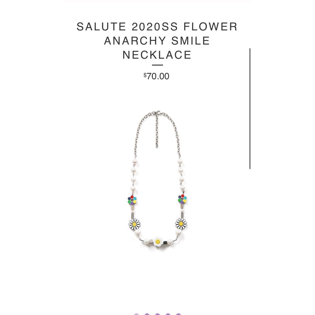 SALUTE/サルーテ FLOWER ANARCHY NECKLACE/SALUTE ネックレス フラワー