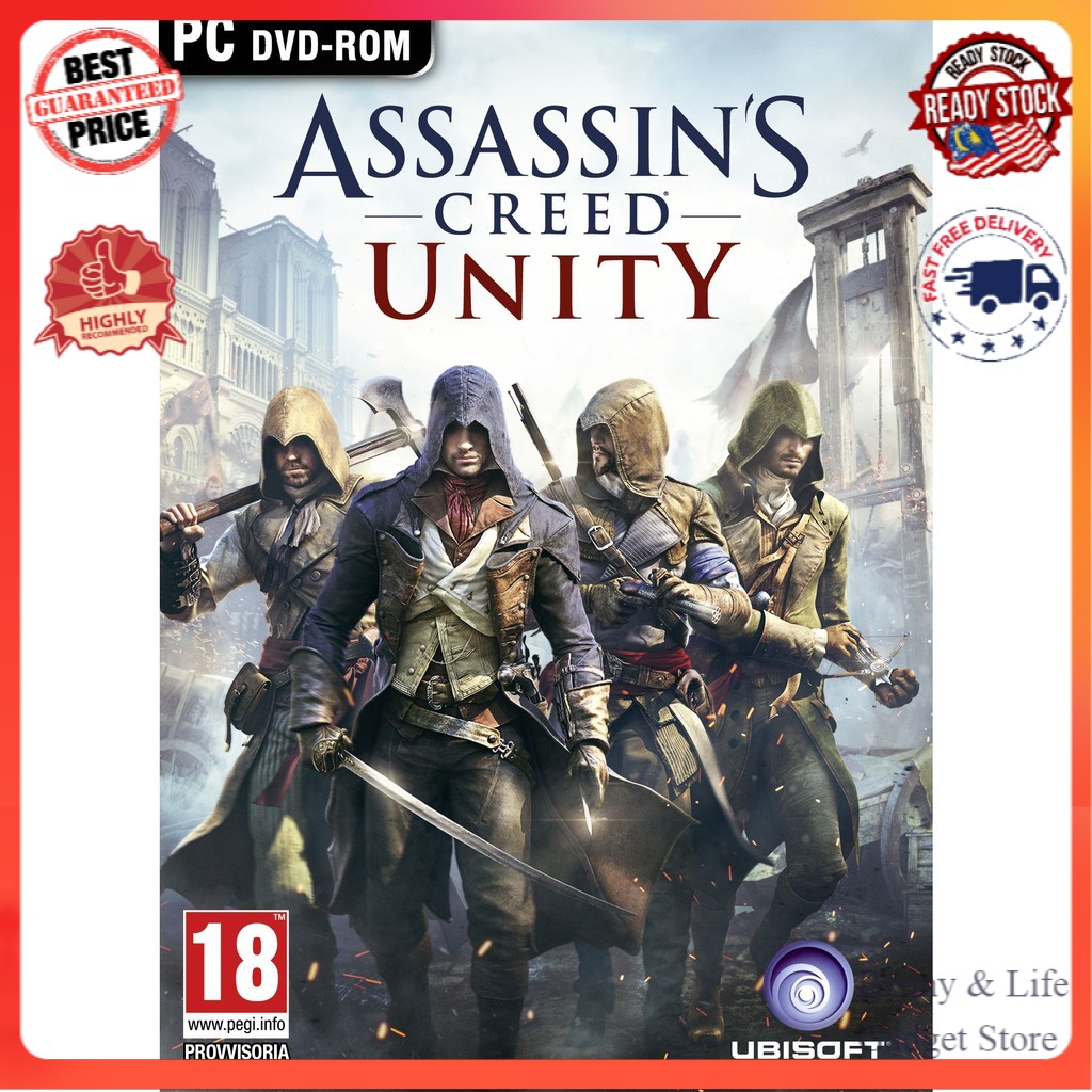 Assassin S Creed Unity Offline With Dvd Main Games Dlc Pc Games Shopee Malaysia
