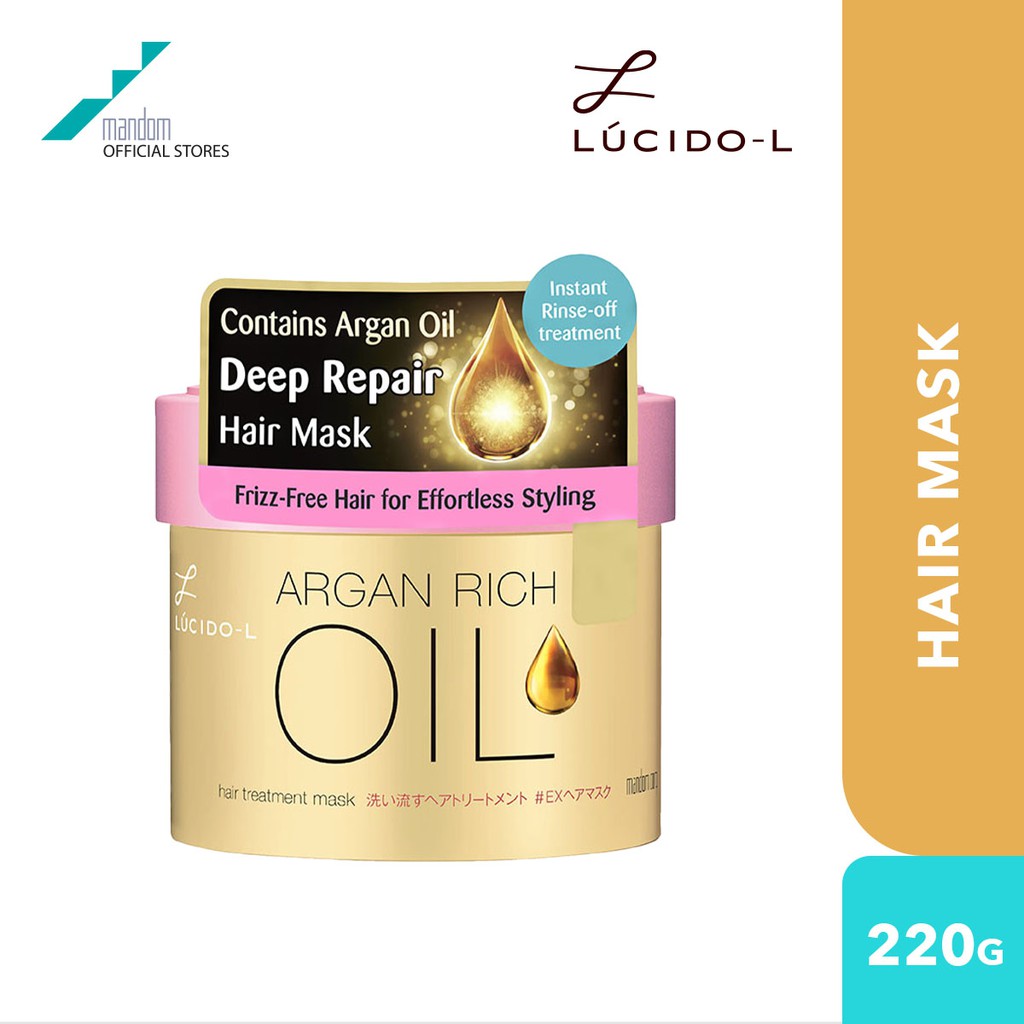 LUCIDOL Argan Oil Hair Treatment Mask 220g (argan oil,hair mask