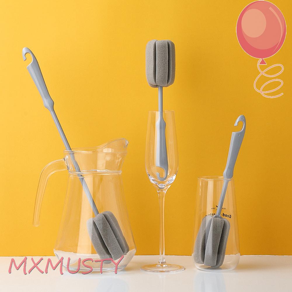 MXMUSTY Practical Cup Brush Long Handle Kitchen Gadgets Cleaning Brush PP Bottle Sponge Eco-Friendly Home Mug Cleaning Tools