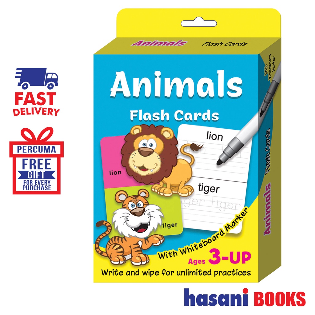 Hasani Mind To Mind Animals Flash Cards Ages 3-Up 9555480584706