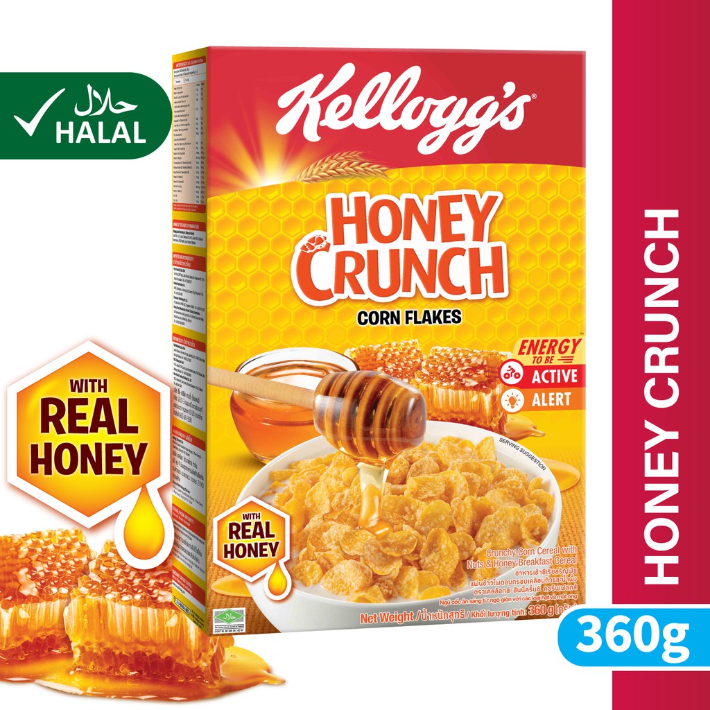 Kellogg S Cereal Honey Crunch Corn Flakes 360g Shopee Malaysia