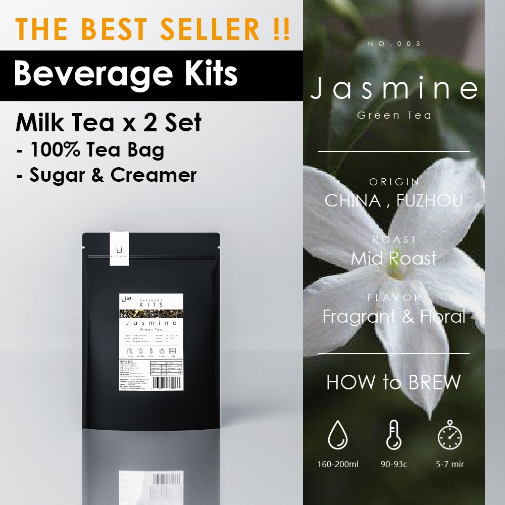 Jasmine Milk Tea | Beverage Kits | 2 Service Pack | Shopee Malaysia