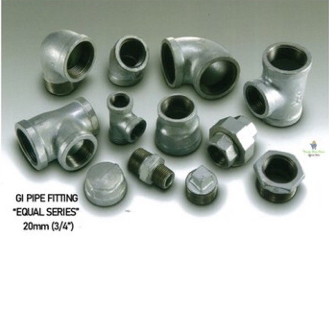 20MM (3/4") GALVANIZED IRON (G.I) PIPE FITTINGS / 20MM (3/4”) BESI PAIP