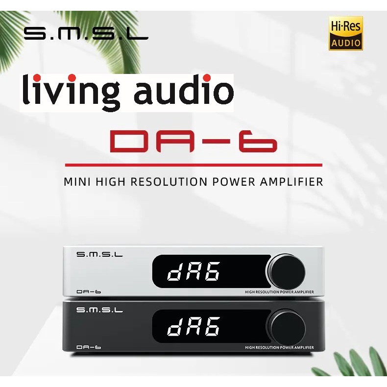 SMSL DA6 Power Amplifier 70W*2 Hi-Res Audio AMP with Remote Control German Infineon's New Silicon Carbide Amplifier DA-6