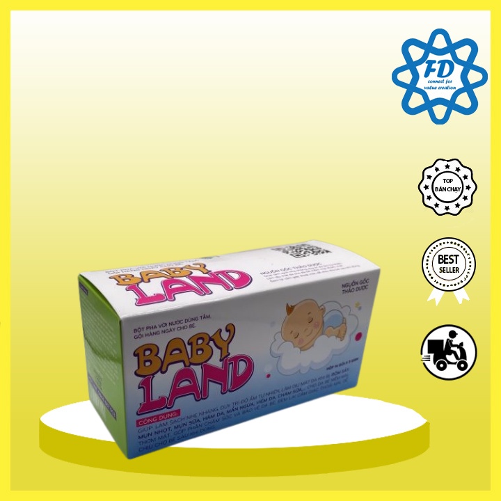 Babyland Baby Bath Powder Does Not Worry About Rash, Eczema, Pimples, Itchy Acne To Help