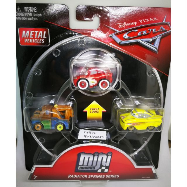 cars 3 mini racers 3 pack