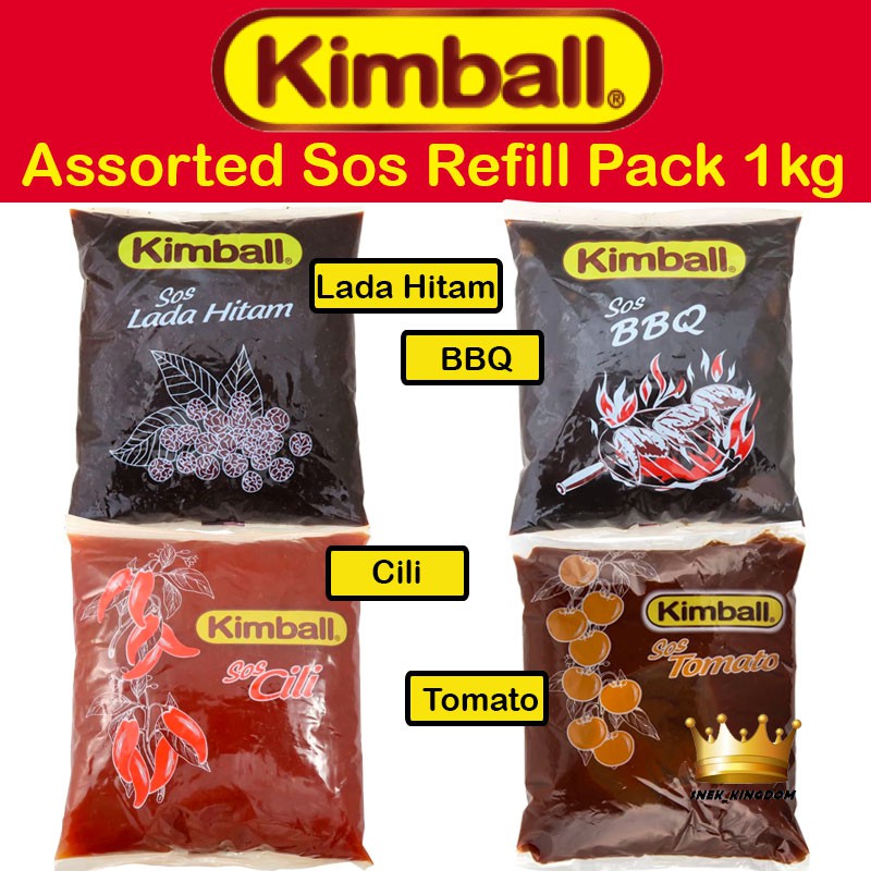 Kimball Sos Cili | Lada Hitam | Tomato | BBQ | Tiram Sauce ...