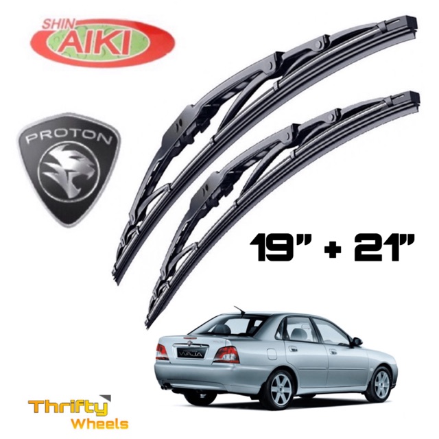 Proton Waja Persona Shin Aiki Wiper Blades 19 21 Shopee Malaysia