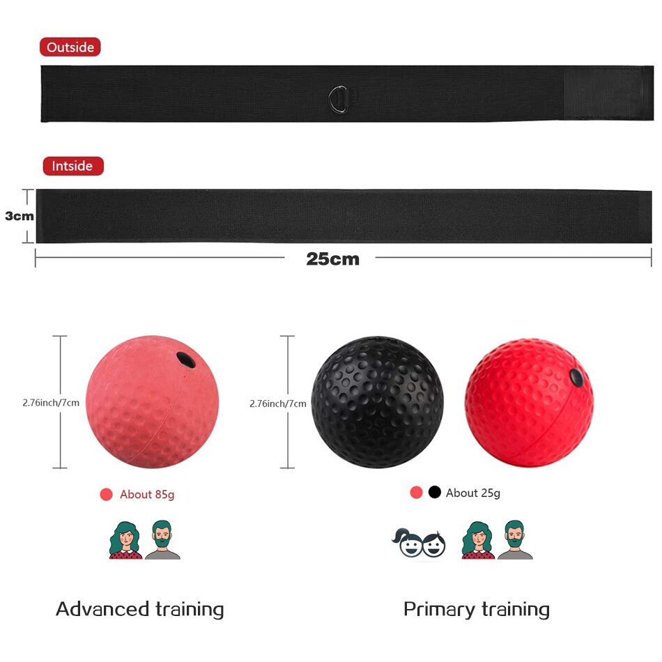 Reliable Purpose Worthdefence Kick Boxing Reflex Ball Head Band Fighting Speed Training Punch Balls Muay Tai MMA Exer... - Image 3