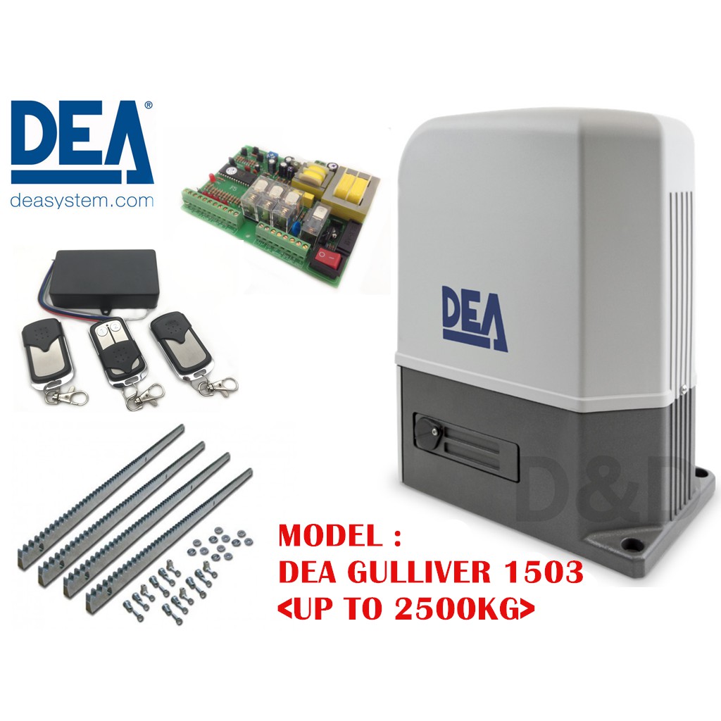 Made In Italy Dea Gulliver1503 Sliding Ac Motor Full Set Up To 2500kg Autogate System Shopee Malaysia