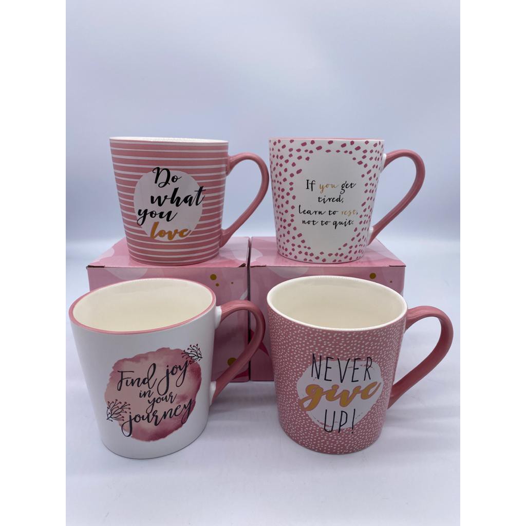 Motivational Word Ceramic Pink Mug BPM4675-AR105