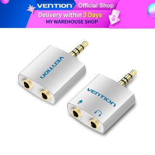 Vention 3.5mm Earphone Audio Splitter Connector with mic Audio Adapter for Headphone PC
