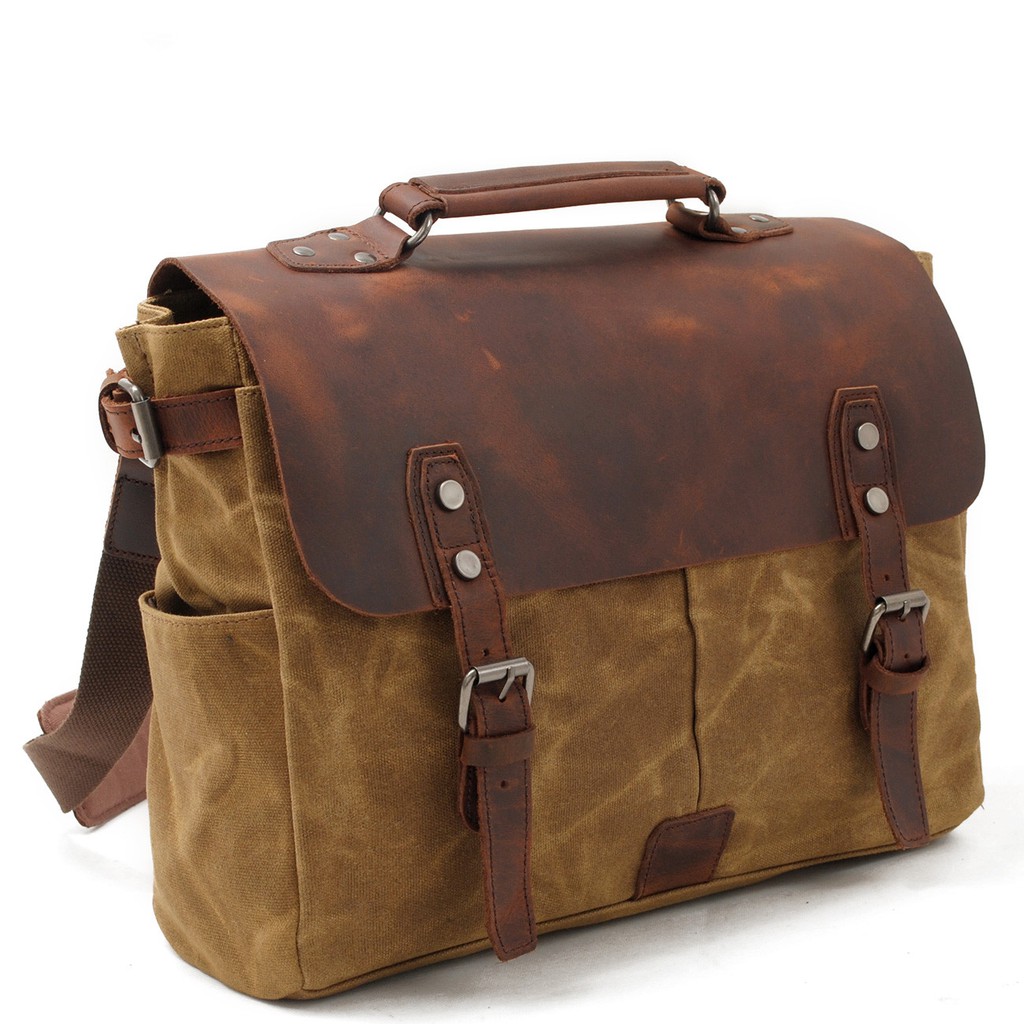 mens canvas satchel bag