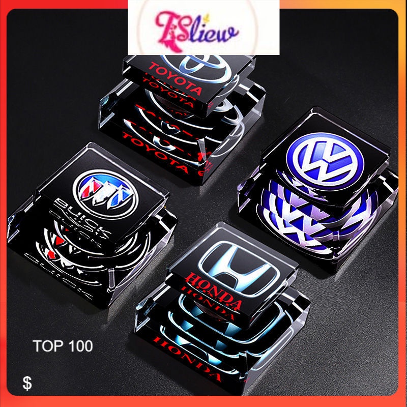 (READY STOCK)Car Perfume Branded Car Logos Crystal Glass Bottle With 12 Designs