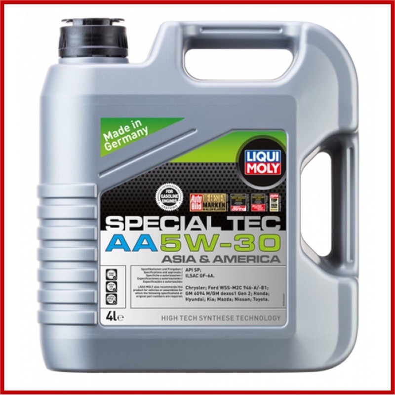 Liqui Moly Fully Synthetic Special Tec AA 5W30 Engine Oil (4L) Shopee