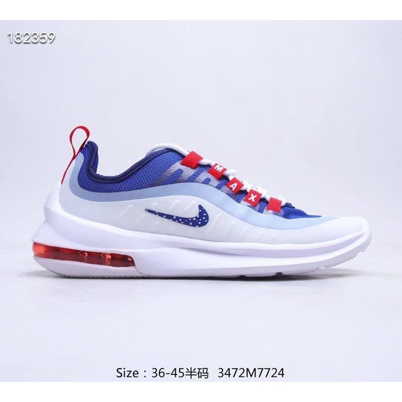 nike air max axis white and blue