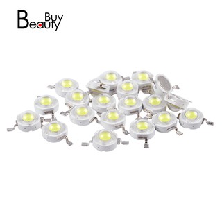 uxcell 20 Pcs High Power 2 Pin 3W White LED Bead Emitters 170-190Lm 6000K