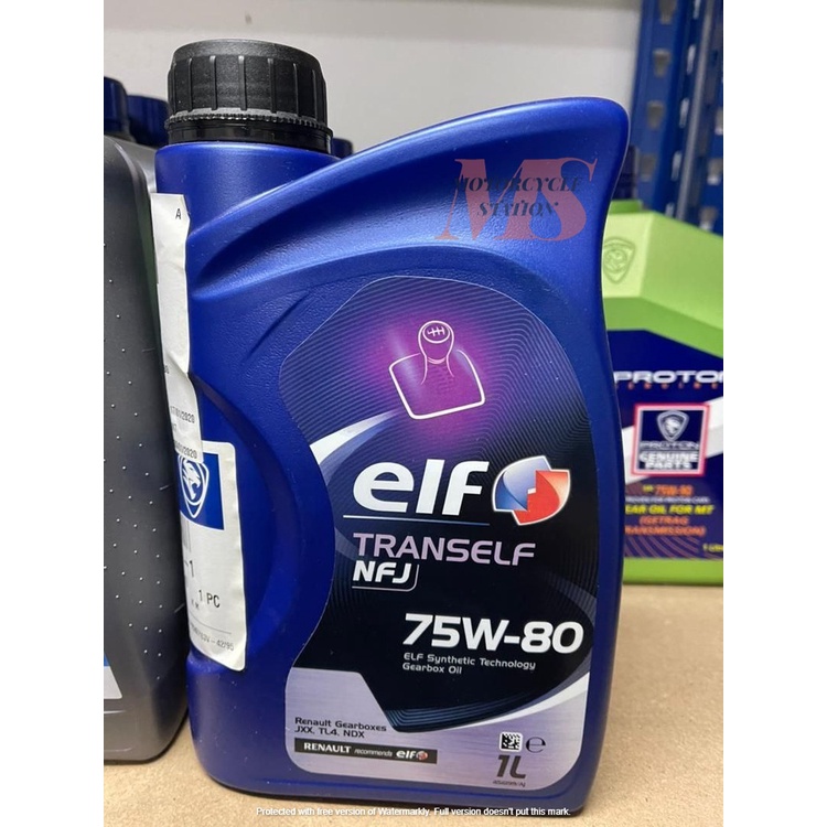 Proton Savvy ELF Original Tranself NFJ 75W80 75W80 Gearbox Oil