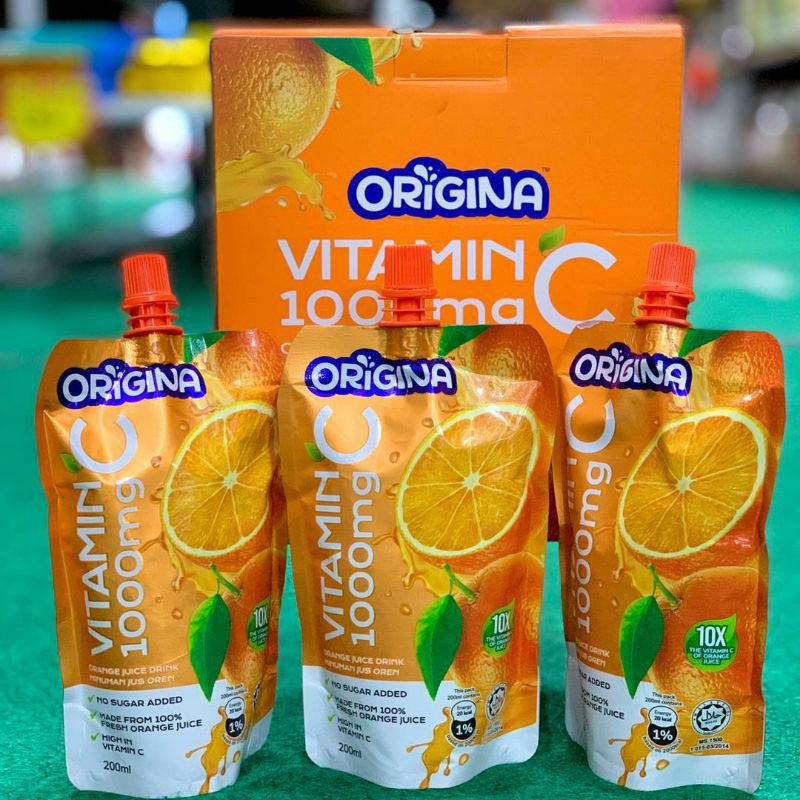 Origina Orange Juice Drink Vitamin C 1000MG 24POUCHES | Shopee Malaysia