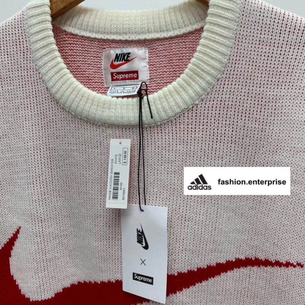 supreme x nike swoosh sweater