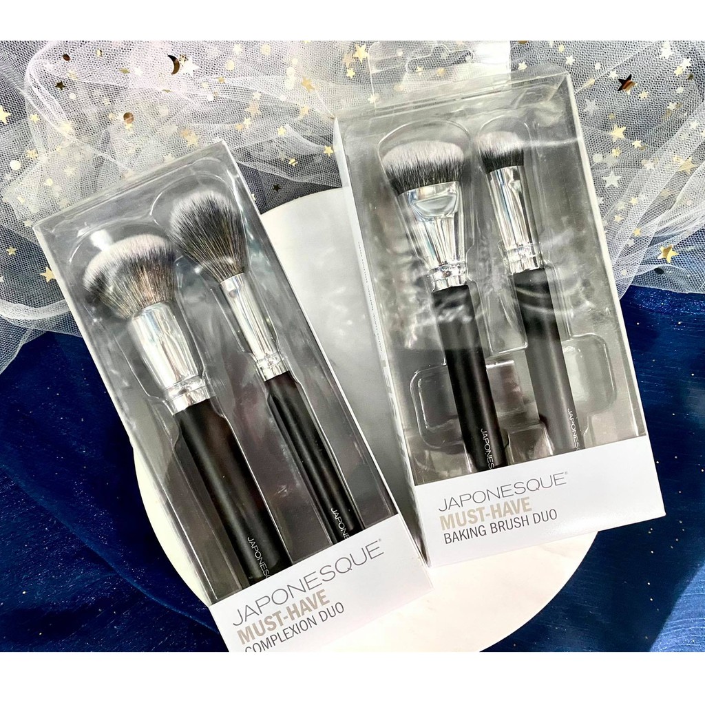 JAPONESQUE Must Have Complexion Brush Duo and Baking brush duo | Shopee  Malaysia