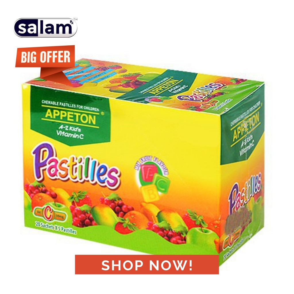 APPETON AZ KID'S VITAMIN C PASTILLES (5X20 SACHETS) Shopee Malaysia