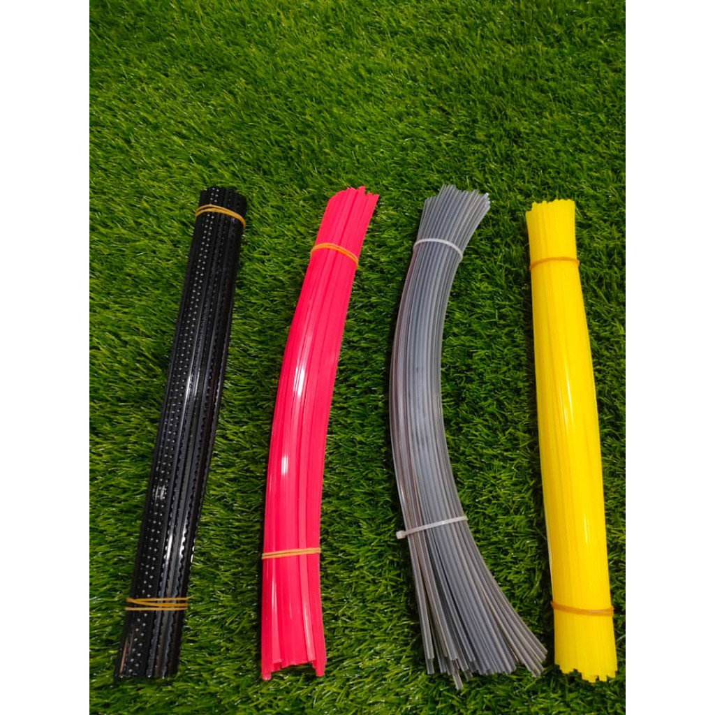 YELLOW/BLACK/GREY/RED GRASS CUTTER NYLON TRIMMER LINE 2.4/2.7/3.0/3.5MM TALI MESIN POTONG RUMPUT