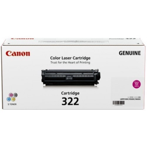Canon Cartridge 322 Magenta Genuine Lbp9100c Lbp 9500c 9600c 90c 9510c 9650c Shopee Malaysia