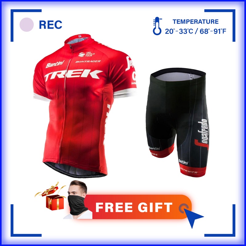 [READY STOCK] TREK Road Bike Cycling Jersey Baju Team Basikal Short
