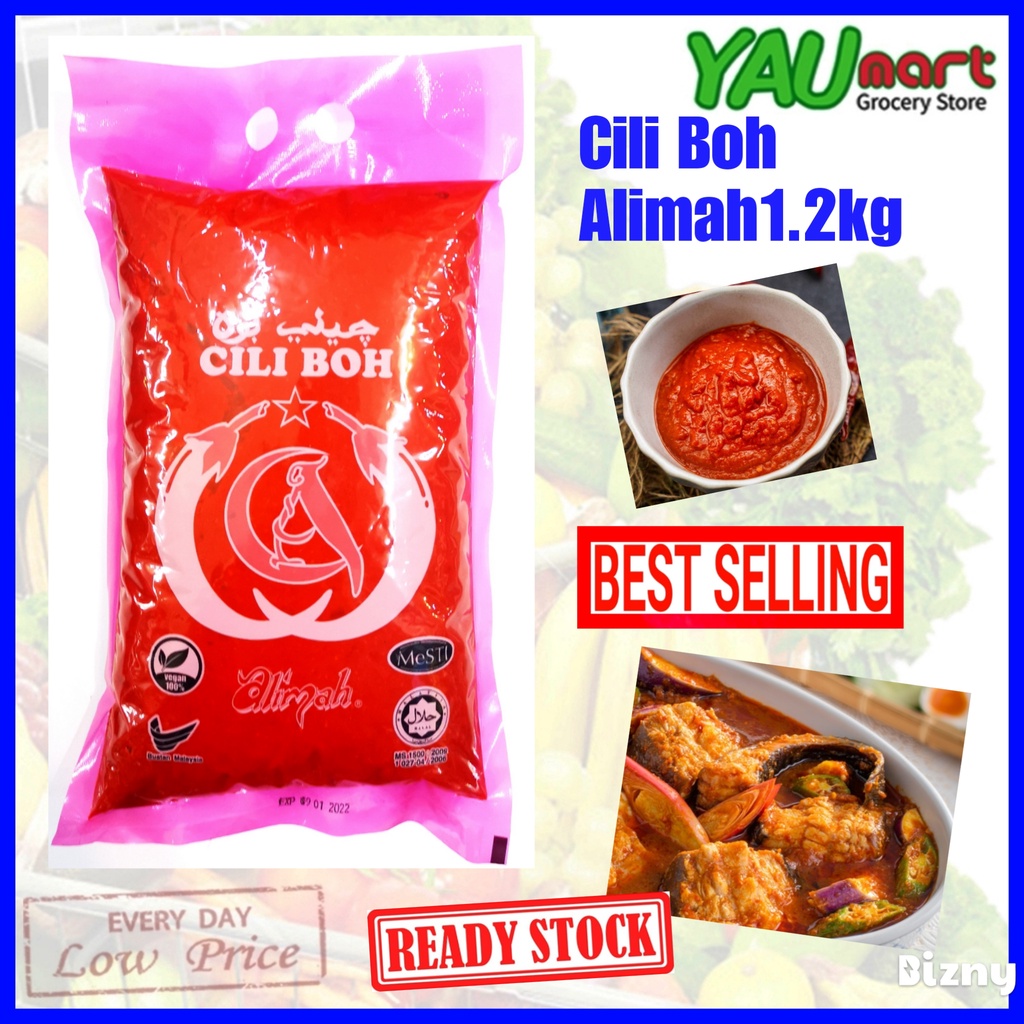 Buy Yau Mart Cili Boh Alimah 1 2kg Blended Chilli 辣椒酱 Seetracker Malaysia